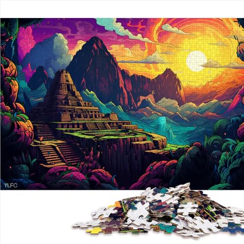 Puzzle für Erwachsene, 1000 Teile, Inka-Ruinen in Peru, Papierpuzzle, für Erwachsene und Kinder ab 12 Jahren, Lernspiel und Herausforderungsspielzeug, Größe: 50 x 75 cm von LZYANG