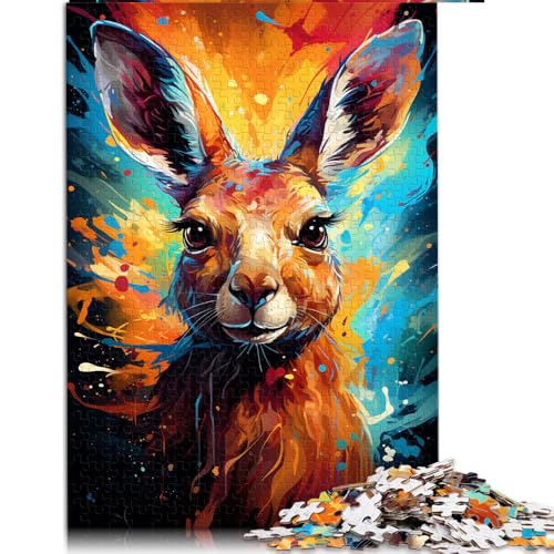 Puzzle für Erwachsene, 1000 Teile, Känguru-Papierpuzzle zum Ausmalen, Geeignet für Erwachsene und Kinder ab 12 Jahren, Tolles Geschenk für Erwachsene. Größe: 26 x 38 cm. von LZYANG