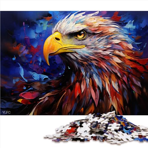 Puzzle für Erwachsene, 1000 Teile, Papierpuzzle „Adler-Gemälde“, für Teenager und Kinder, Puzzlespiele zum Entspannen, Größe: 50 x 75 cm von LZYANG