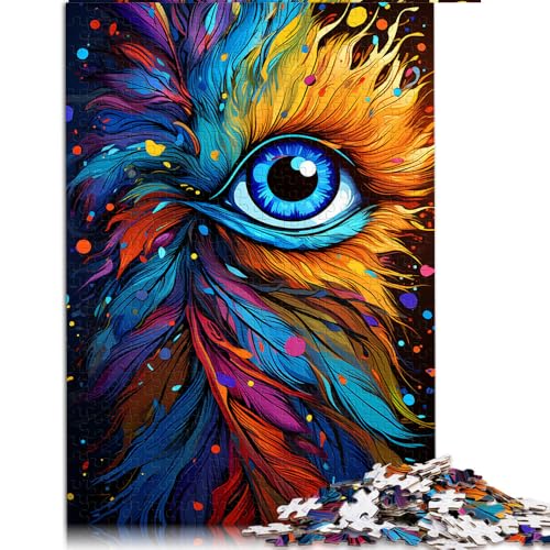 Puzzle für Erwachsene, 1000 Teile, Papierpuzzle „Augen ausmalen“, für Erwachsene und Kinder ab 12 Jahren, tolles Geschenk für Erwachsene. Größe: 52 x 38 cm von LZYANG