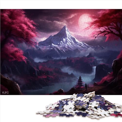 Puzzle für Erwachsene, 1000 Teile, Papierpuzzle „Japanischer Kirschbaum“, für Erwachsene und Kinder, Denkspiel, Größe: 26 x 38 cm von LZYANG