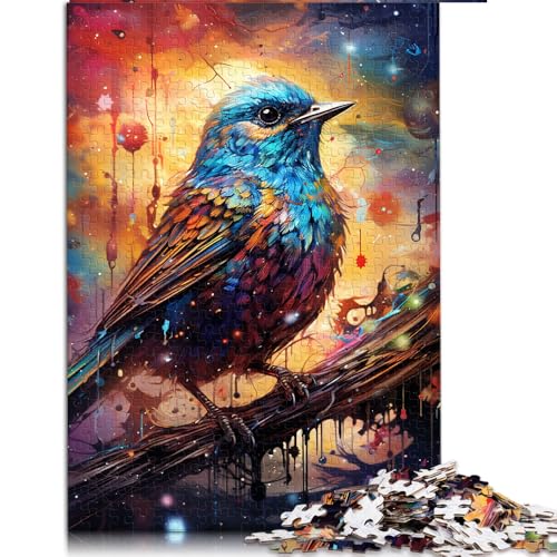 Puzzle für Erwachsene, 1000 Teile, Papierpuzzle „Malkunst-Spatz“, geeignet für Erwachsene und Kinder ab 12 Jahren, entspannendes geistiges Lernspielzeug. Größe: 26 x 38 cm. von LZYANG