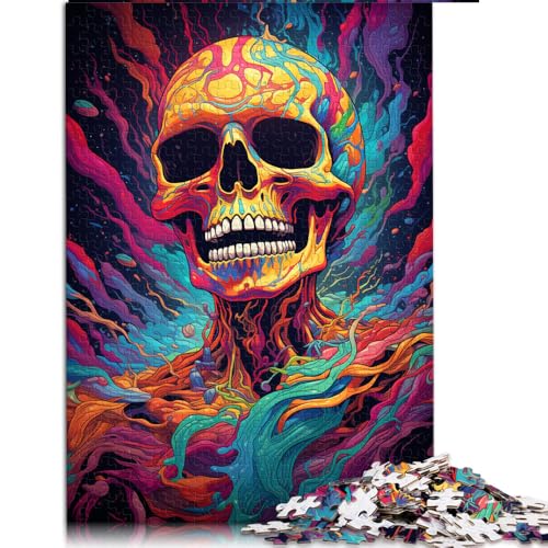 Puzzle für Erwachsene, 1000 Teile, Psychedelisches, seltsames Skelett-Papierpuzzle, für Erwachsene und Kinder ab 12 Jahren, Lernspielzeug, Größe: 26 x 38 cm von LZYANG