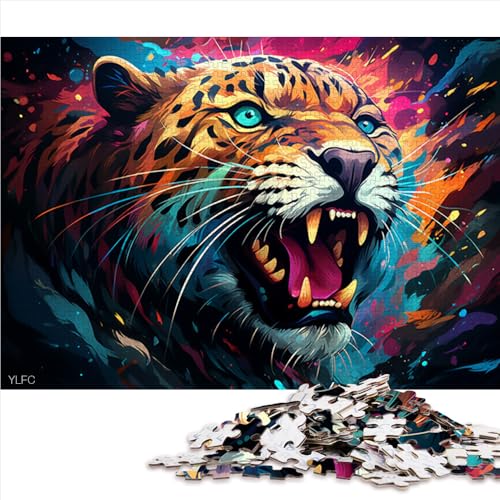 Puzzle für Erwachsene, 1000 Teile, buntes Papierpuzzle mit Gepardenmotiv, für Erwachsene und Kinder ab 12 Jahren, Denkspiel, Größe: 50 x 75 cm von LZYANG