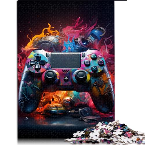 Puzzle für Erwachsene, 1000 Teile, farbenfrohes Gamecontroller-Papierpuzzle, für Teenager und Kinder, tolles Geschenk. Größe: 50 x 75 cm von LZYANG