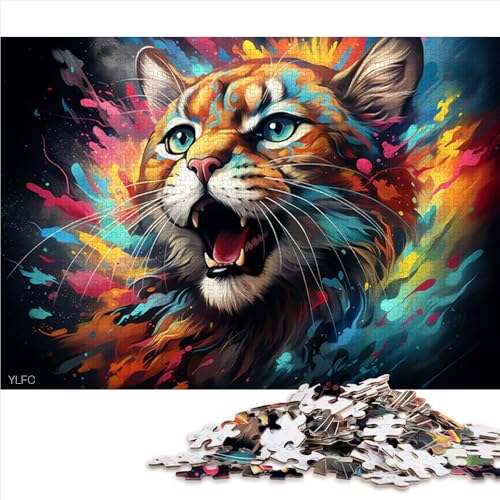 Puzzle für Erwachsene, 1000 Teile, farbenfrohes Rotluchs-Papierpuzzle, Geeignet für Erwachsene und Jugendliche ab 12 Jahren, Lernspiel und herausforderndes Spielzeug. Größe: 52 x 38 cm von LZYANG