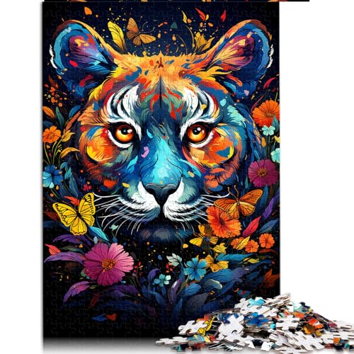 Puzzle für Erwachsene, 1000 Teile, farbenfrohes Tiergemälde, Papierpuzzle, für Erwachsene und Kinder, pädagogisches Spiel, herausforderndes Spielzeug. Größe: 50 x 75 cm. von LZYANG