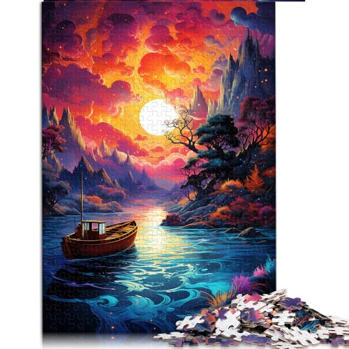 Puzzle für Erwachsene, 2000 Puzzle-Spielzeug, farbenfrohes Boot auf dem Meer, Papierpuzzle, für Erwachsene und Kinder ab 12 Jahren, Holzpuzzle für Familienspiele und Heimdekoration. Größe: 70 x 100 cm von LZYANG