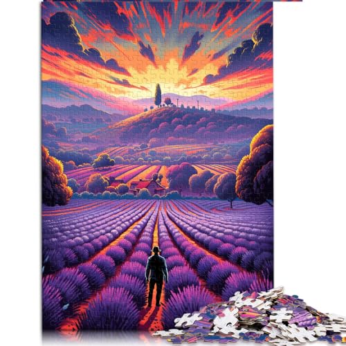 Puzzle für Erwachsene, 2000 Teile, „Lavendelfelder in der Provence, Frankreich“, Papierpuzzle, für Erwachsene und Kinder ab 12 Jahren, Lernspiele, Heimdekorationspuzzle. Größe: 70 x 100 cm von LZYANG