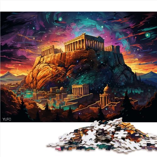 Puzzle für Erwachsene, 2000 Teile, Akropolis-Papierpuzzle, für Erwachsene und Kinder ab 12 Jahren, schwierig und anspruchsvoll. Größe: 70 x 100 cm von LZYANG