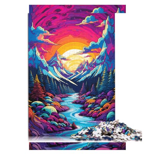 Puzzle für Erwachsene, 2000 Teile, Alaska-Gletscher, Papierpuzzle, geeignet für Erwachsene und Kinder ab 12 Jahren, Heimdekoration, Größe: 70 x 100 cm von LZYANG