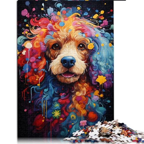 Puzzle für Erwachsene, 2000 Teile, Bunter Pudel, Papierpuzzle, für Erwachsene und Kinder ab 12 Jahren, Puzzle zur Heimdekoration, Größe: 70 x 100 cm von LZYANG