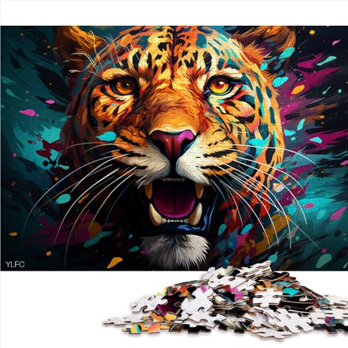 Puzzle für Erwachsene, 2000 Teile, Fantasy-Art-Leoparden-Papierpuzzle, für Erwachsene und Kinder ab 12 Jahren, tolles Geschenk für Erwachsene und Kinder. Größe: 70 x 100 cm von LZYANG