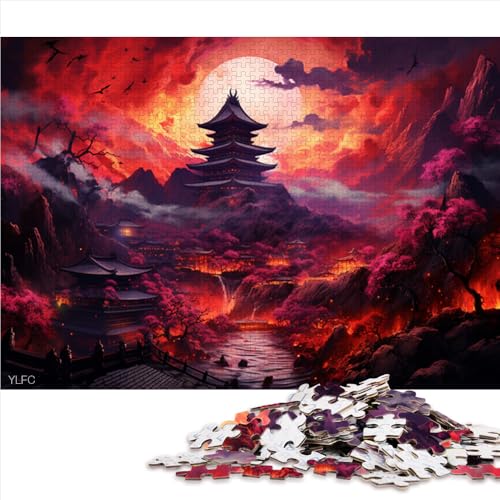 Puzzle für Erwachsene, 2000 Teile, Kiyomizudera-Tempel, Japanpapier-Puzzle, für Erwachsene und Kinder ab 12 Jahren, Puzzle-Geschenk für Erwachsene. Größe: 70 x 100 cm. von LZYANG