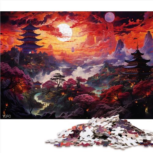 Puzzle für Erwachsene, 2000 Teile, Kiyomizudera-Tempel, Japanpapier-Puzzle, für Erwachsene und Kinder ab 12 Jahren, entspannende Puzzlespiele, Größe: 70 x 100 cm von LZYANG