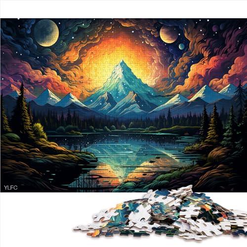 Puzzle für Erwachsene, 2000 Teile, Papierpuzzle „Fantasievolle, wunderschöne Landschaft“, für Erwachsene und Kinder ab 12 Jahren, Puzzle-Praxisspiel. Größe: 70 x 100 cm. von LZYANG