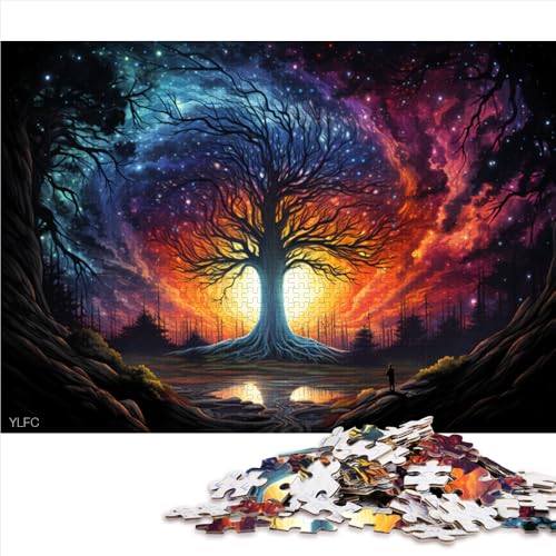 Puzzle für Erwachsene, 2000 Teile, Papierpuzzle „Fantasy Art Tree“, geeignet für Erwachsene und Kinder ab 12 Jahren, tolles Geschenk für Erwachsene. Größe: 70 x 100 cm. von LZYANG