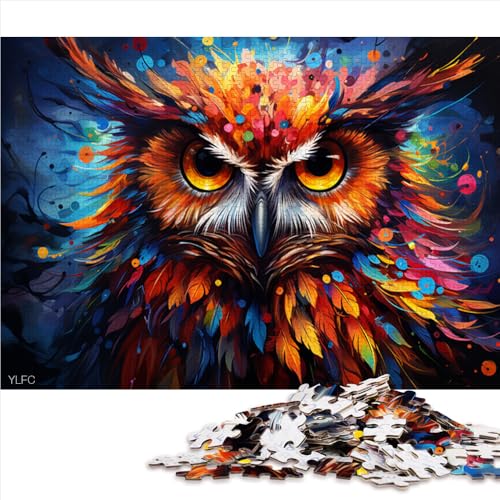 Puzzle für Erwachsene, 2000 Teile, Papierpuzzle „Fantasy Planet Owl“, für Erwachsene und Kinder ab 12 Jahren, Lernspiele für zu Hause, DIY-Spielzeug, Größe: 70 x 100 cm von LZYANG