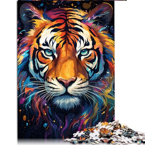 Puzzle für Erwachsene, 2000 Teile, Tiger‘s farbenfrohes psychedelisches Papierpuzzle, für Erwachsene und Kinder, Lernspiel für Erwachsene und Kinder. Größe: 70 x 100 cm von LZYANG