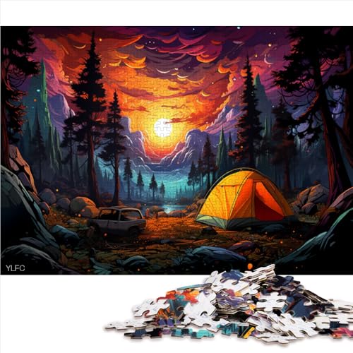 Puzzle für Erwachsene, 2000 Teile, farbenfrohes Nacht-Papierpuzzle, für Erwachsene und die Familie, Puzzlespiel. Größe: 70 x 100 cm von LZYANG