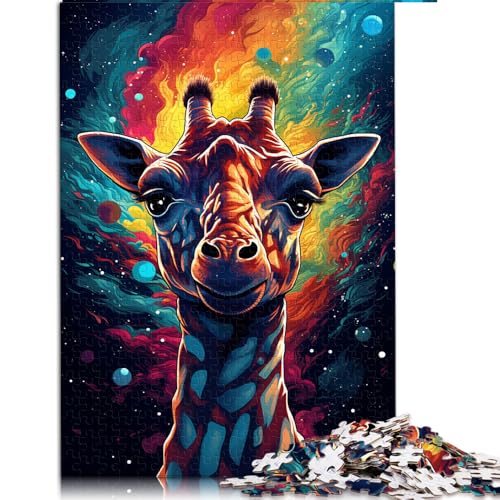 Puzzle für Erwachsene, 2000 Teile, farbenfrohes psychedelisches Giraffen-Papierpuzzle, für Erwachsene und Kinder ab 12 Jahren, Lernspiel für Erwachsene und Kinder. Größe: 70 x 100 cm von LZYANG