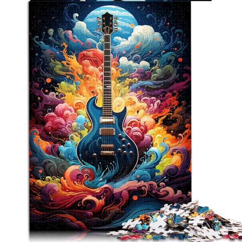 Puzzle für Erwachsene, 2000 Teile, farbenfrohes psychedelisches Gitarren-Papierpuzzle, für Erwachsene und Kinder ab 12 Jahren, unterhaltsame Spiele für Erwachsene. Größe: 70 x 100 cm von LZYANG