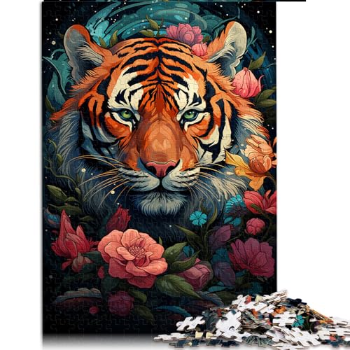 Puzzle für Erwachsene 1000, Huahu farbenfrohes psychedelisches Papierpuzzle, für Erwachsene und Kinder ab 12 Jahren, tolles Geschenk für Erwachsene. Größe: 52 x 38 cm. von LZYANG