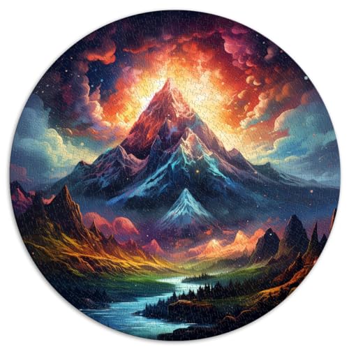 Puzzle für Erwachsene 1000 Teile, Cosmic Mountain Adventu, runde Puzzles, für Erwachsene und Jugendliche ab 12 Jahren, Kartonpuzzles, Puzzle – anspruchsvolle Spielgröße, 67,5 x 67,5 von LZYANG