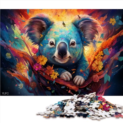 Puzzle für Erwachsene 1000 Teile, Fantasy-Kunst, Sternenhimmel, Koala, Papierpuzzle, Puzzles für 12-Jährige, Denkspiel als Spielzeug. Größe: 50 x 75 cm. von LZYANG