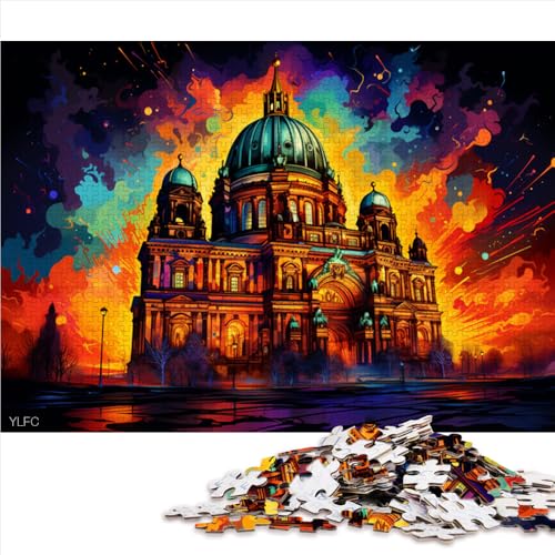 Puzzle für Erwachsene 2000 Teile, Berliner Dom, Deutschland Papierpuzzle, Geeignet für Erwachsene und Kinder ab 12 Jahren, Entspannendes intellektuelles Lernspielzeug. Größe: 70 x 100 cm. von LZYANG