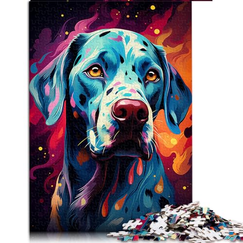 Puzzle für Erwachsene mit 1000 Teilen, Papierpuzzle mit Hundemotiv, zum Ausmalen, für Erwachsene geeignet, Geschenkideen. Größe: 26 x 38 cm. von LZYANG