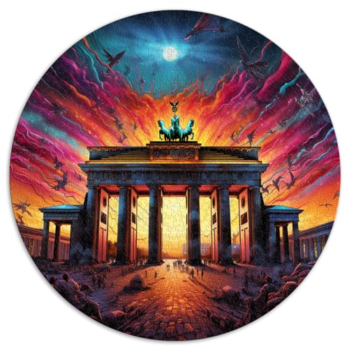 Puzzle für Erwachsene und Kinder, 1000 Teile, Brandenburger Tor, Deutschland, kreisförmiges Puzzle, für Erwachsene und Kinder ab 12 Jahren, Puzzle aus Pappe, Lernspiel, Herausforderungsspielzeug, Puzzle für Erwachsene und Kinder, 1000 Teile, Brandenburger Tor, Deutschland, kreisförmiges Puzzle, für Erwachsene und Kinder ab 12 Jahren, Puzzle aus Pappe, Lernspiel, Herausforderungsspielzeug, von LZYANG