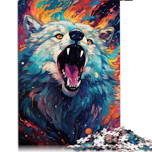 Puzzle für Erwachsene und Kinder, 1000 Teile, volle Psychedelie kosmischer Eisbären, Papierpuzzle, für Erwachsene und Kinder, tolles Geschenk. Größe: 50 x 75 cm von LZYANG