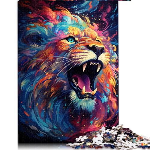 Puzzle für Erwachsene und Kinder, 2000 Teile, Papierpuzzle „Fantasy Magic Lion“ zum Malen, für Erwachsene und Familien, luxuriöses, farbenfrohes Puzzle-Geschenk. Größe: 70 x 100 cm von LZYANG