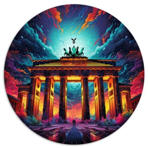 Puzzle mit 1000 Teilen, Brandenburger Tor, Deutschland, kreisförmiges Puzzle, für Erwachsene und Kinder ab 12 Jahren, Puzzle aus Pappe, Puzzle-Wanddekoration, Größe 67,5 x 67,5 Puzzle mit 1000 Teilen, Brandenburger Tor, Deutschland, kreisförmiges Puzzle, für Erwachsene und Kinder ab 12 Jahren, Puzzle aus Pappe, Puzzle-Wanddekoration, Größe 67,5 x 67,5 von LZYANG
