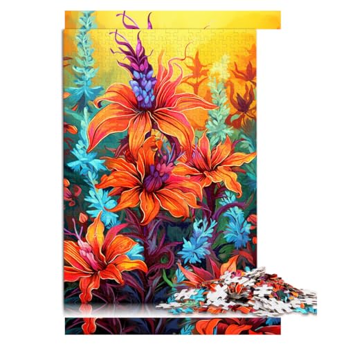 Puzzle mit 1000 Teilen, Papierpuzzle „Cardinal_Flower“, für Erwachsene und Familien, Holzpuzzle für Familienspiele und Heimdekoration. Größe: 50 x 75 cm von LZYANG