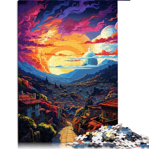 Puzzle mit 1000 Teilen, farbenfrohes Papierpuzzle „Antigua Guatemala“, für Erwachsene und Kinder ab 12 Jahren, Holzpuzzle als Familienspiel und Heimdekoration. Größe: 50 x 75 cm von LZYANG