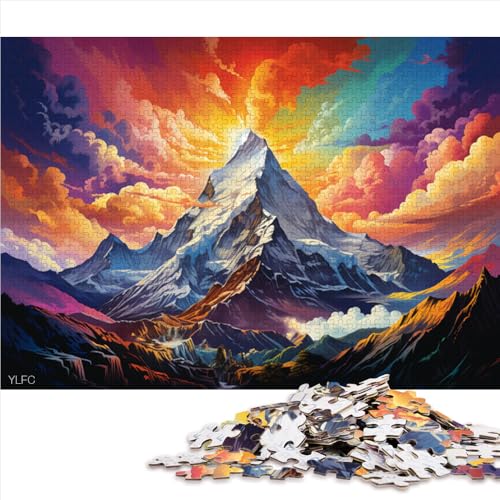 Puzzle mit 1000 Teilen, schönes und wundervolles Landschaftskunst-Papierpuzzle, geeignet für Erwachsene und Kinder ab 12 Jahren, Denkspiel als Spielzeug. Größe: 26 x 38 cm. von LZYANG