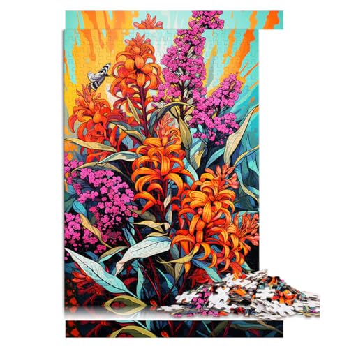 Puzzle mit 1000 Teilen für Erwachsene, Papierpuzzle „Butterfly Weed“, für Erwachsene und Kinder ab 12 Jahren, Heimdekoration, Größe: 50 x 75 cm von LZYANG