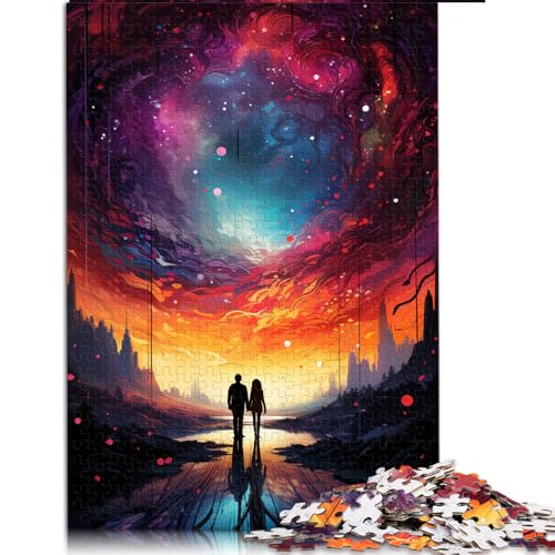 Puzzle mit 1000 Teilen für Erwachsene, Papierpuzzle „Ful Psychedelia of Endless Love Space“, für Erwachsene und Kinder ab 12 Jahren, Lernspielzeug, Familienspiele. Größe: 50 x 75 cm von LZYANG