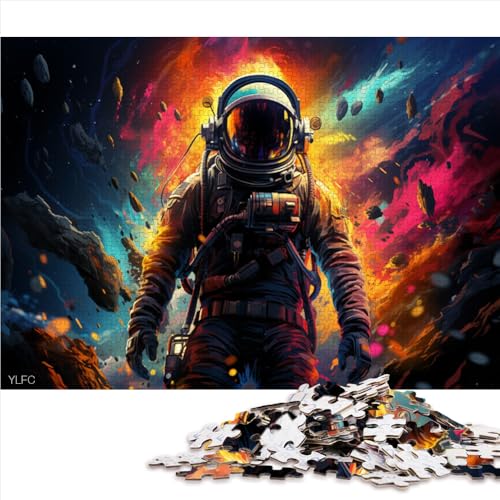 Puzzle mit 1000 Teilen für Erwachsene, mysteriöses Astronauten-Papierpuzzle, für Erwachsene und Kinder ab 12 Jahren, Denkspiel-Spiel. Größe: 50 x 75 cm. von LZYANG