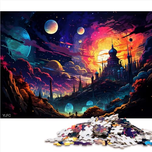 Puzzle mit 1000 Teilen für Erwachsene und Kinder, buntes Papierpuzzle „Akropolis“, für Erwachsene und Kinder ab 12 Jahren, Lernspielzeug, Größe: 52 x 38 cm von LZYANG