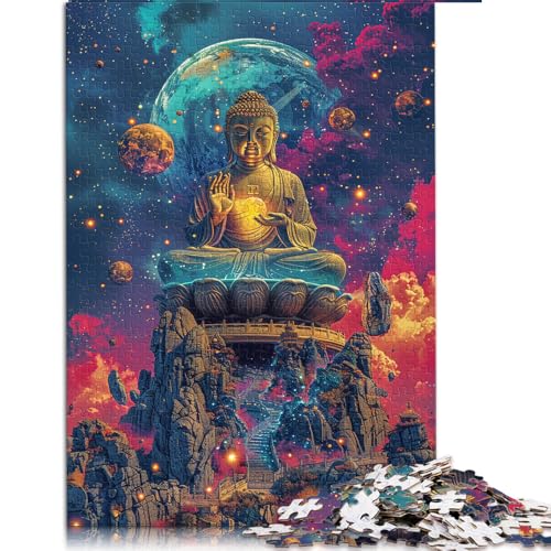 Puzzle mit 2000 Teilen, Buddha-Papierpuzzle, Geschenk für Erwachsene, tolles Geschenk für Erwachsene. Größe: 70 x 100 cm von LZYANG