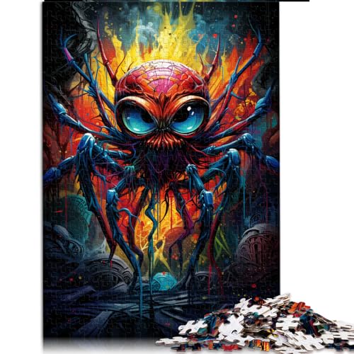 Puzzle mit 2000 Teilen, farbenfrohes psychedelisches Spinnen-Papierpuzzle, für Erwachsene und Kinder ab 12 Jahren, tolles Geschenk für Erwachsene. Größe: 70 x 100 cm. von LZYANG