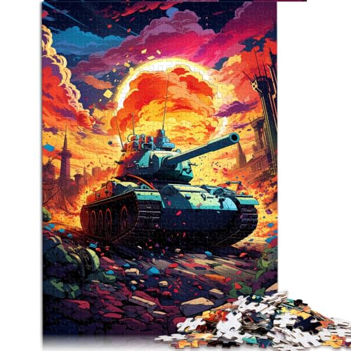 Puzzle mit 2000 Teilen für Erwachsene, Papierpuzzle „Psychedelischer Farbtank“, Geeignet für Kinder ab 12 Jahren, Tolles Geschenk. Größe: 70 x 100 cm von LZYANG