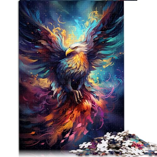 Puzzle mit 2000 Teilen für Erwachsene, farbenfrohes psychedelisches Papierpuzzle „Phönix“ mit Galaxie, für Erwachsene und Kinder ab 12 Jahren, Puzzle zur Heimdekoration, Größe: 70 x 100 cm von LZYANG