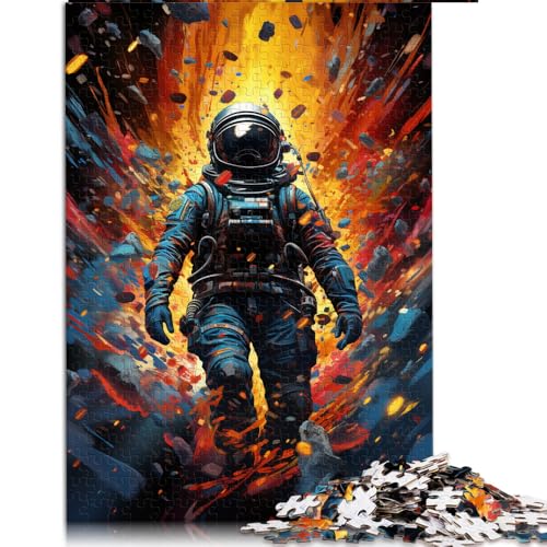 Puzzle mit 2000 Teilen für Erwachsene, psychedelische Darstellung stilisierter Astronauten, Papierpuzzle für Erwachsene und Kinder ab 12 Jahren, Lernspiel für Erwachsene und Kinder. von LZYANG