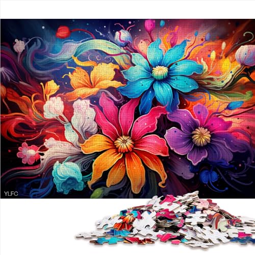 Puzzles für Erwachsene, 2000 Puzzles, Schöne Bunte Blumen, Papierpuzzle, Erwachsene und Kinder, Lernspielzeug, Größe: 70 x 100 cm von LZYANG