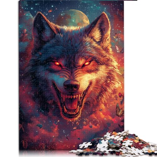 Schweres Puzzle für Erwachsene, 2000 Teile, Phantomwolf-Papierpuzzle, für Erwachsene und Kinder, tolles Geschenk für Erwachsene. Größe: 70 x 100 cm von LZYANG