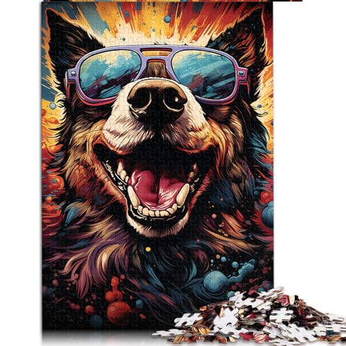 für Erwachsene, 1000-teiliges Puzzle, Papierpuzzle mit Hundemotiv, zum Ausmalen, geeignet für Erwachsene und Kinder ab 12 Jahren, Heimdekoration. Größe: 26 x 38 cm. von LZYANG